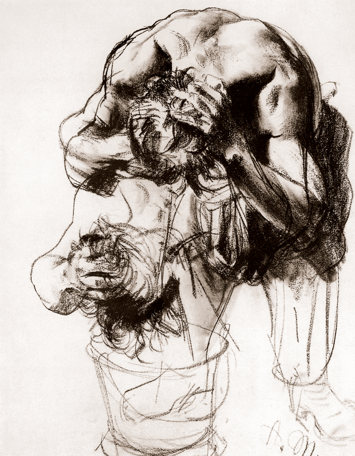  Adolpyh Von Menzel —— 洗头的工人